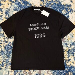 Acne Studios Black Graphic Tee